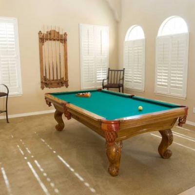 Craig Connelly Pool Table and Custom Cue Rack