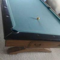 1966 Brunswick Pro Nine Pool Table