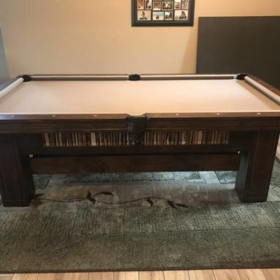 8 Foot Pool Table with Ping Pong Topper